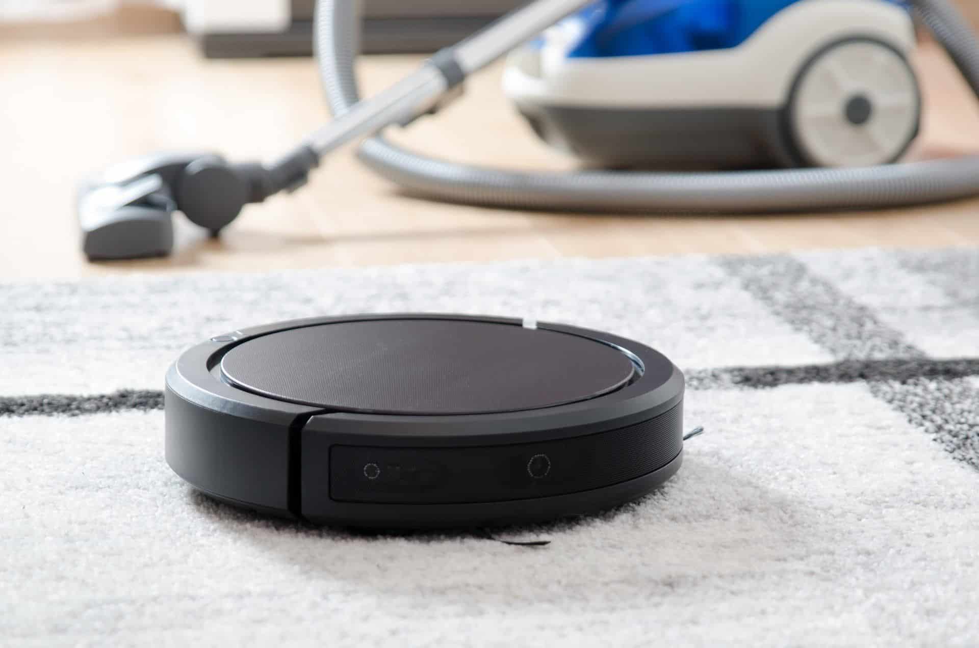 a traditional and robotic vacuum