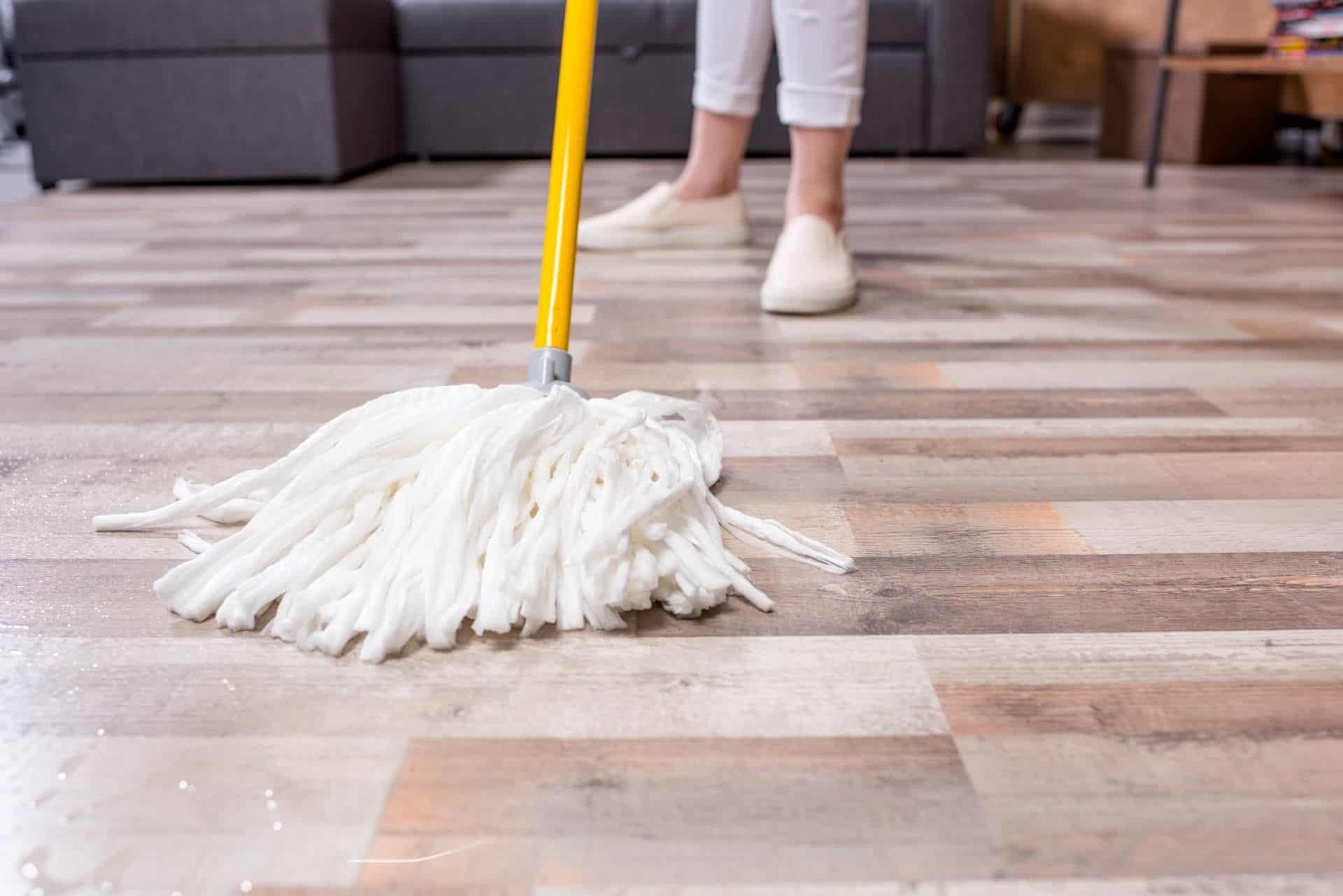 A Weekly Cleaning Schedule That's Quick and Easy 5 Mopping
