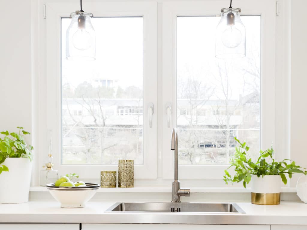 How to Clean a Glass Stovetop 4 A window above a kitchen sink
